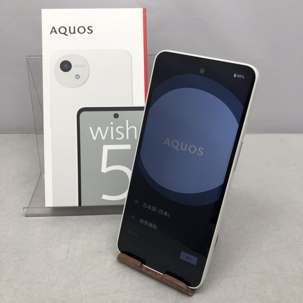 SHARP 〔中古〕AQUOS wish5 64GB ユキ SH-52F docomo SIMフリー（中古1