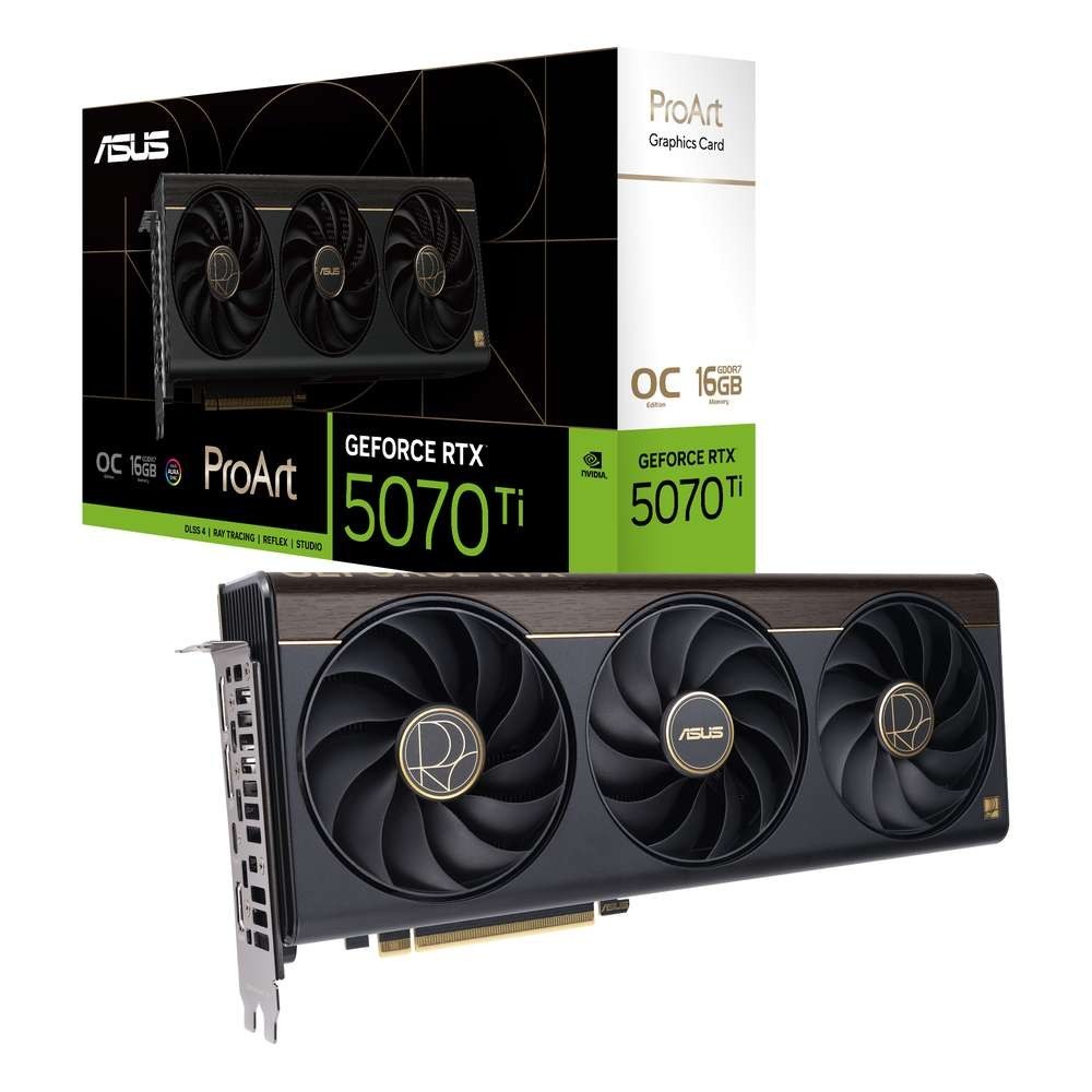 ASUS ProArt GeForce RTX 5070 Ti OC Edition 16GB GDDR7 | パソコン