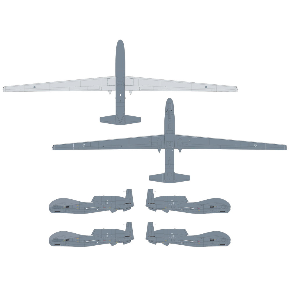 プラモデル :: 飛行機 :: 航空自衛隊 無人偵察機 RQ-4B グローバル