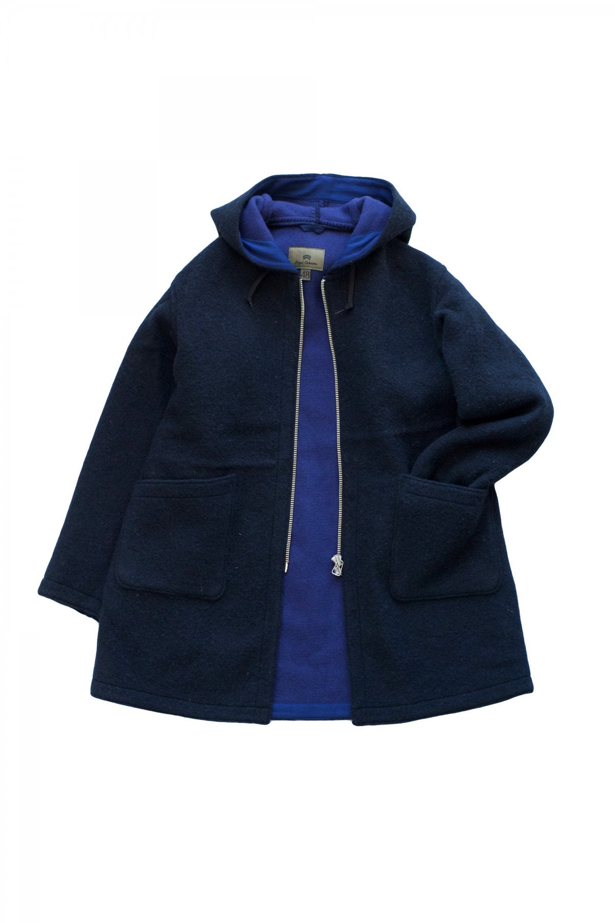 Nigel Cabourn - REVERSIBLE WARM UP COAT - NAVY – PHAETON