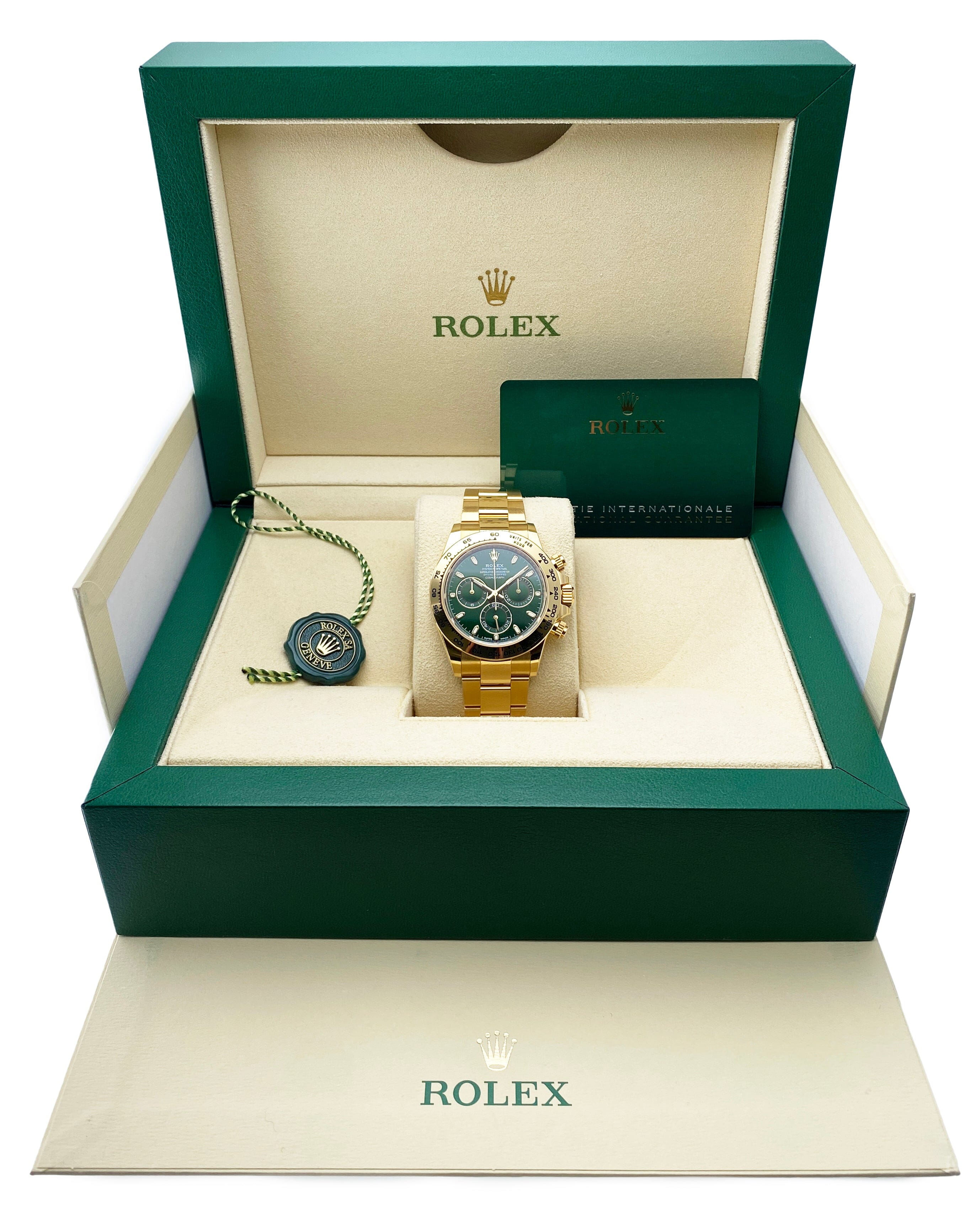 Rolex Daytona 116508 Green Dial Mens Watch Box Papers – Phigora