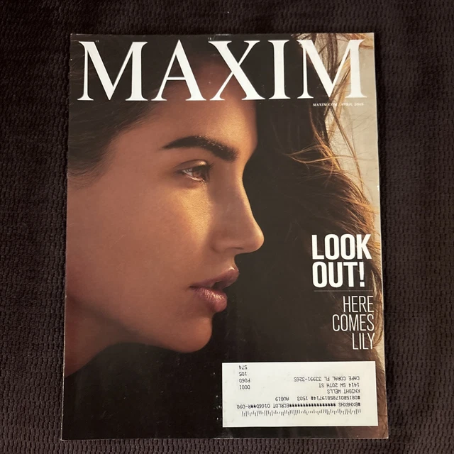 LILY ALDRIDGE COVER April 2015 MAXIM Magazine Back Issue #202 Sold