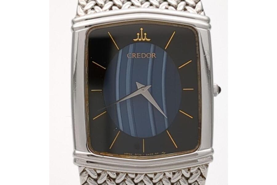 セイコー クレドール 2F70-5380 クォーツ ブルーメノウ文字盤 ボーイズ