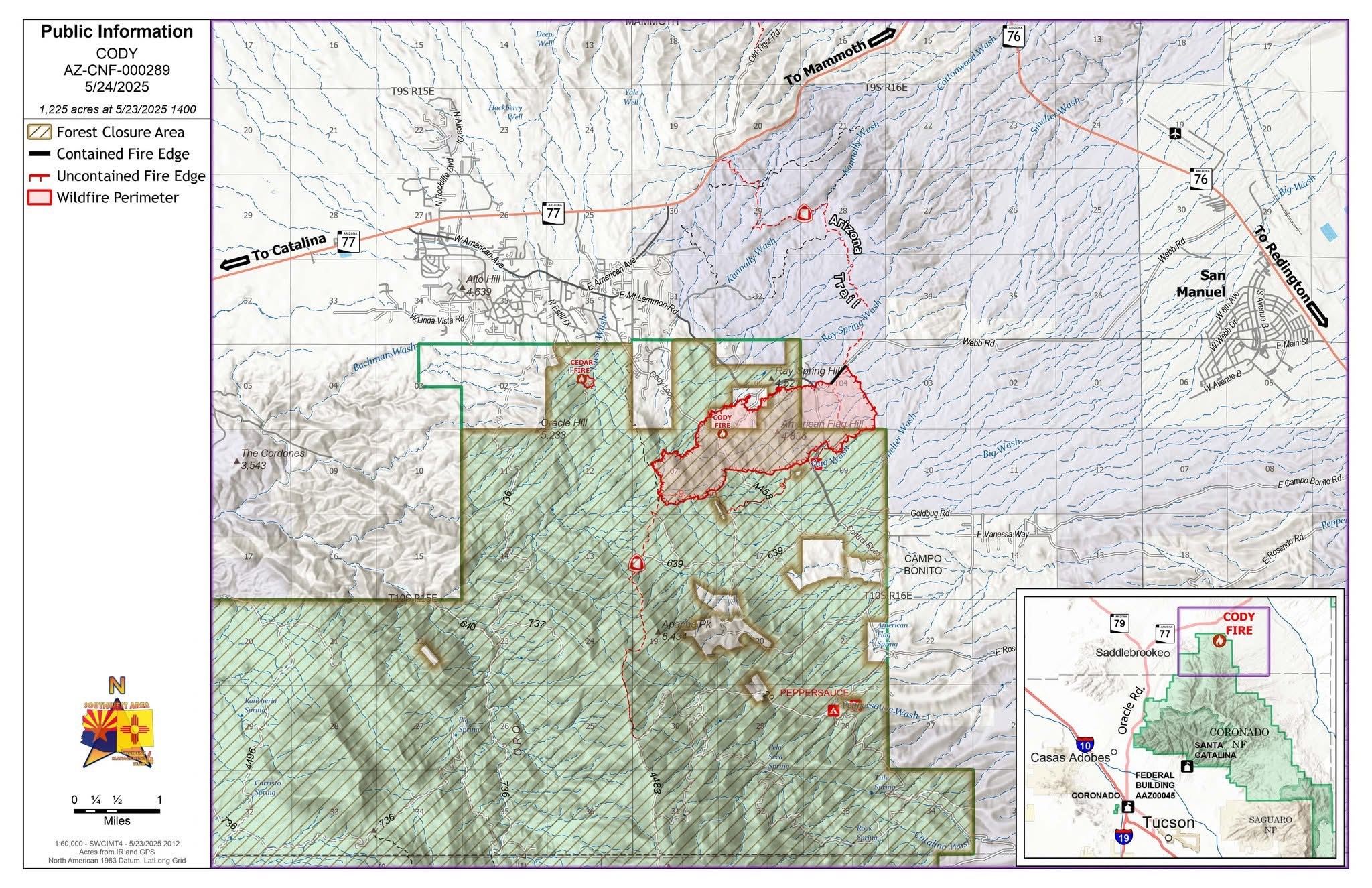 Cody Fire - Oracle and San Manuel • Pinal County, AZ