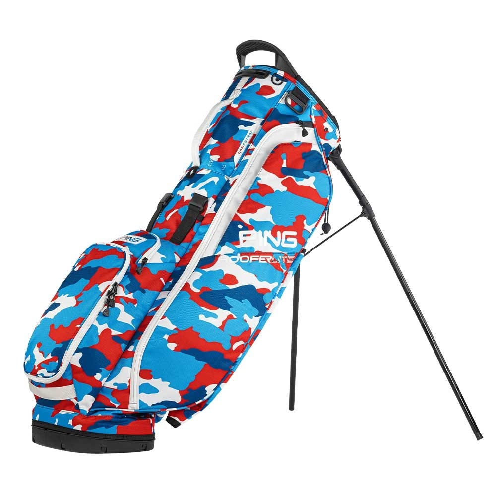 Hoofer Lite Golf Carry Bag in USA Camo | Ping Europe