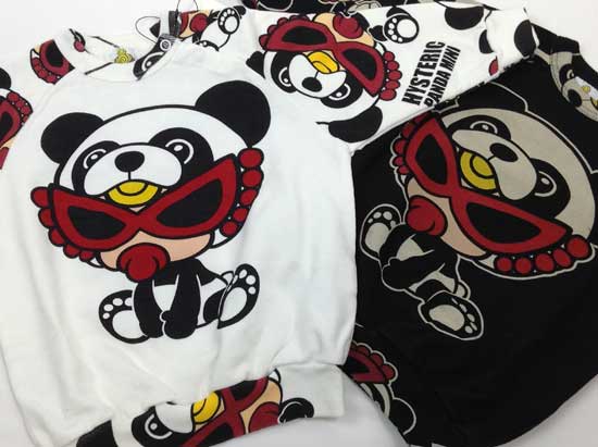 ヒステリックミニ（HYSTERIC MINI） パンダミニちゃん＆ロゴ柄ドルマン