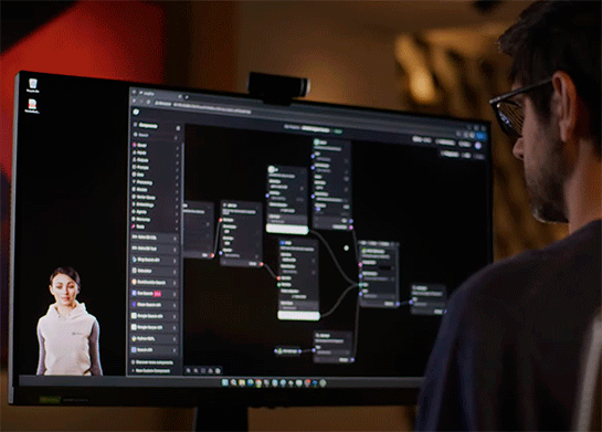 NVIDIA、ローカルで動く基盤モデルでPCデスクトップ上に表情のある