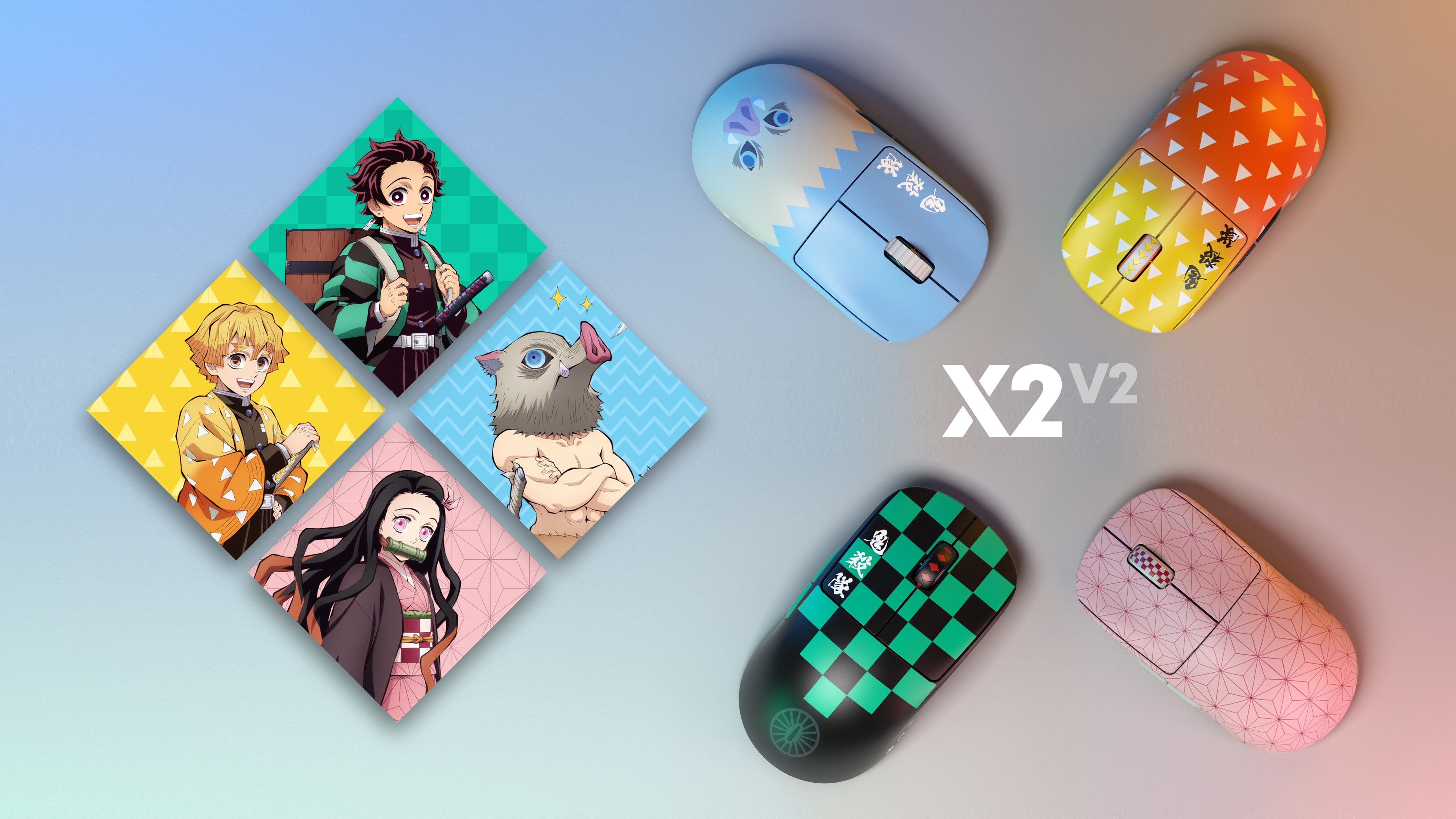 Demon Slayer] X2 v2 Mini Nezuko Gaming Mouse – Pulsar Gaming Gears
