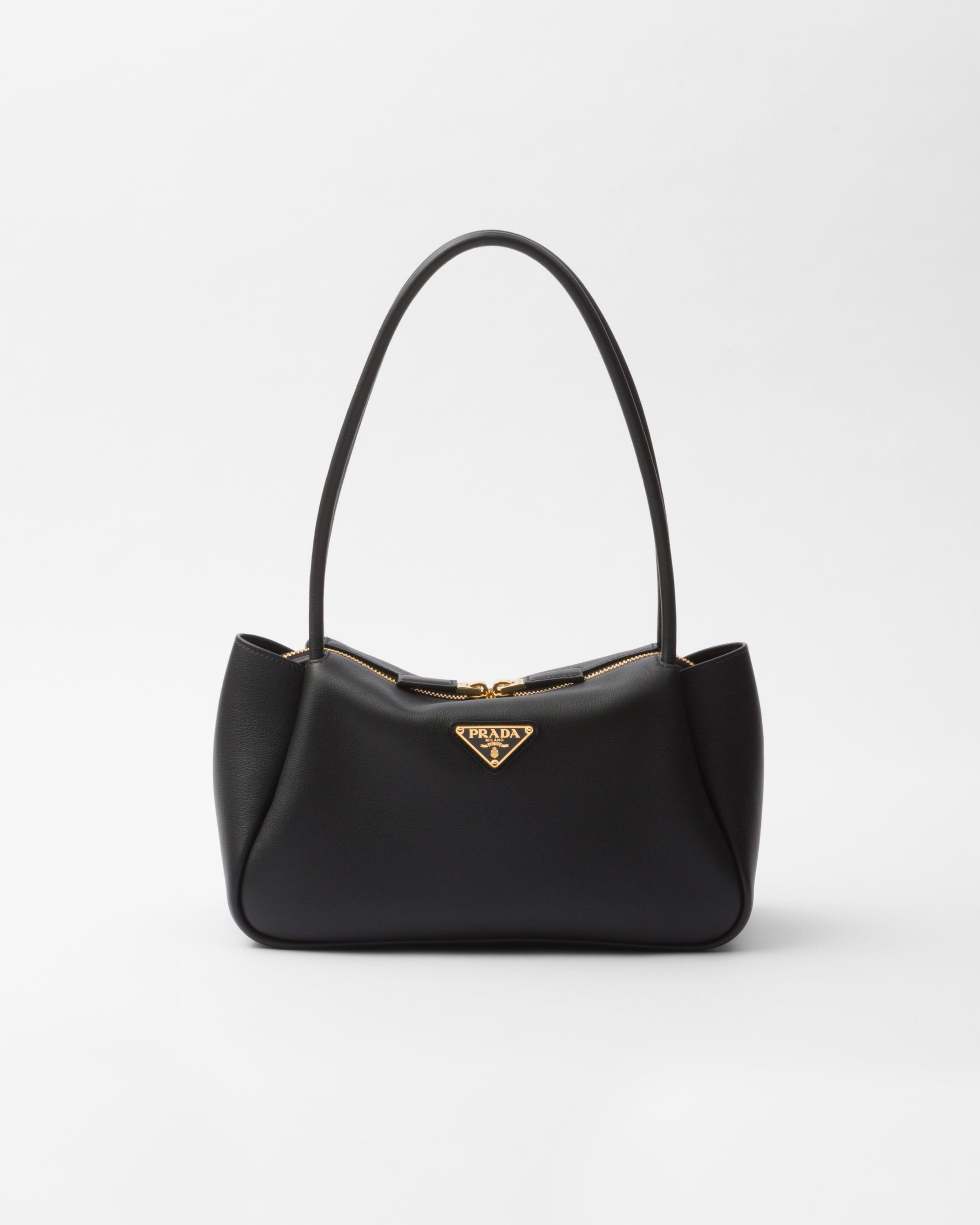 Black Prada Darling Medium Leather Shoulder Bag | PRADA