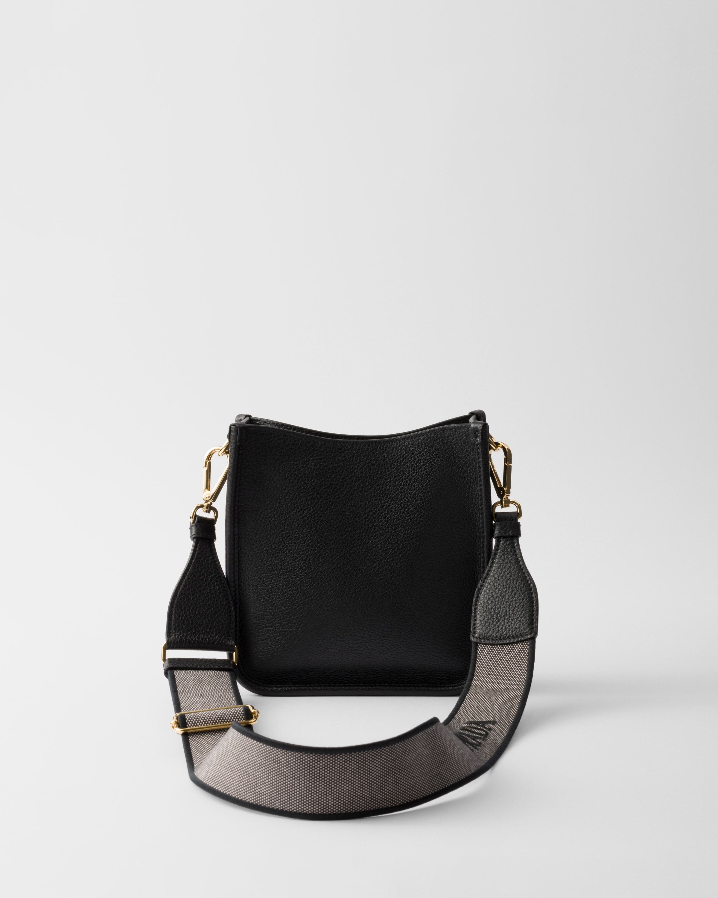 Black Mini Leather Shoulder Bag | PRADA