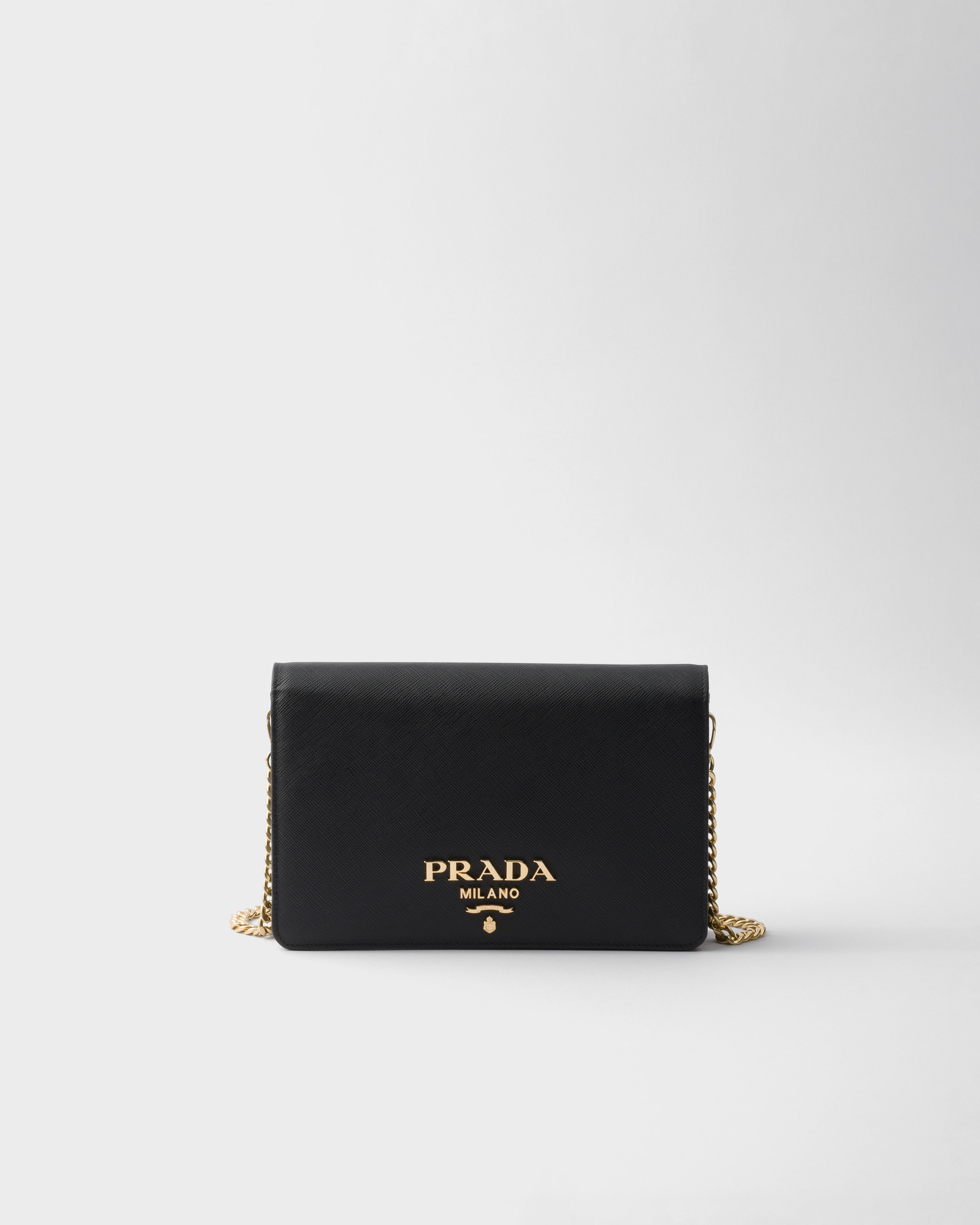 Black Mini Saffiano Leather Bag | PRADA