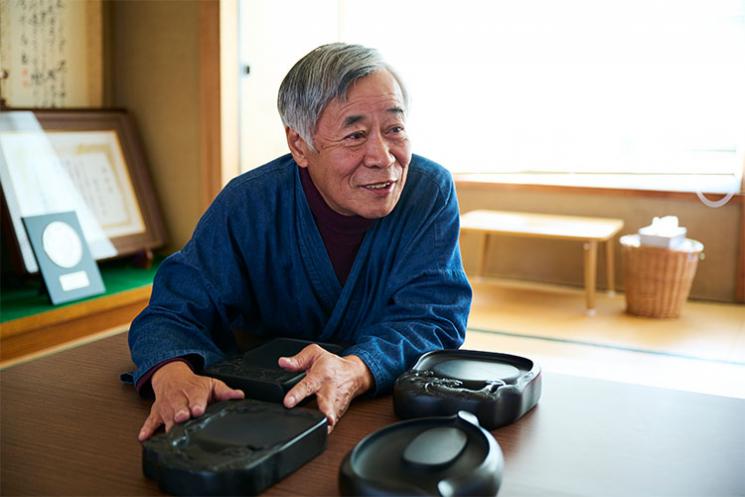 甲州雨畑硯職人・雨宮正美／やまなしの美技