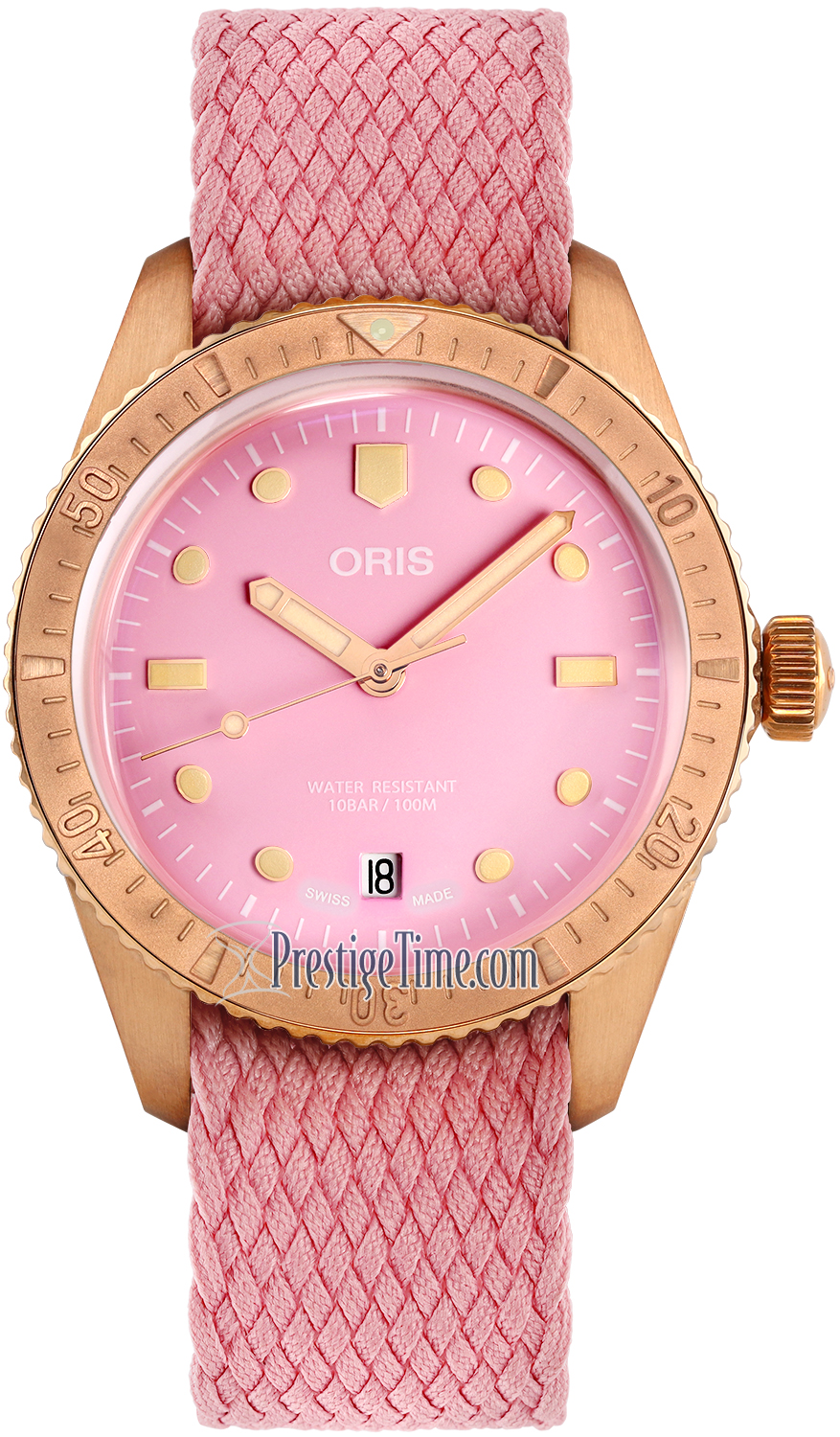 01 733 7771 3158-07 3 19 04BRS Lipstick Pink Oris Divers Sixty