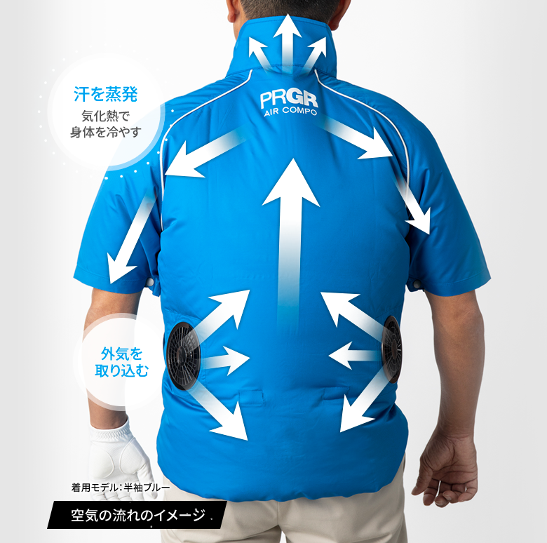 暑さ・熱中症対策ウェアAIR COMPO（エアーコンポ） | プロギア（PRGR