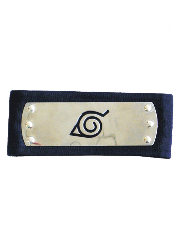 木ノ葉隠れの里 額当て ( 黒 ) コスプレ道具 NARUTO -ナルト- コスプレ