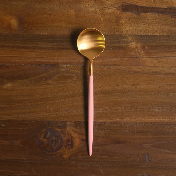 正規品】クチポール ゴア・ピンク ゴールド デザートスプーン