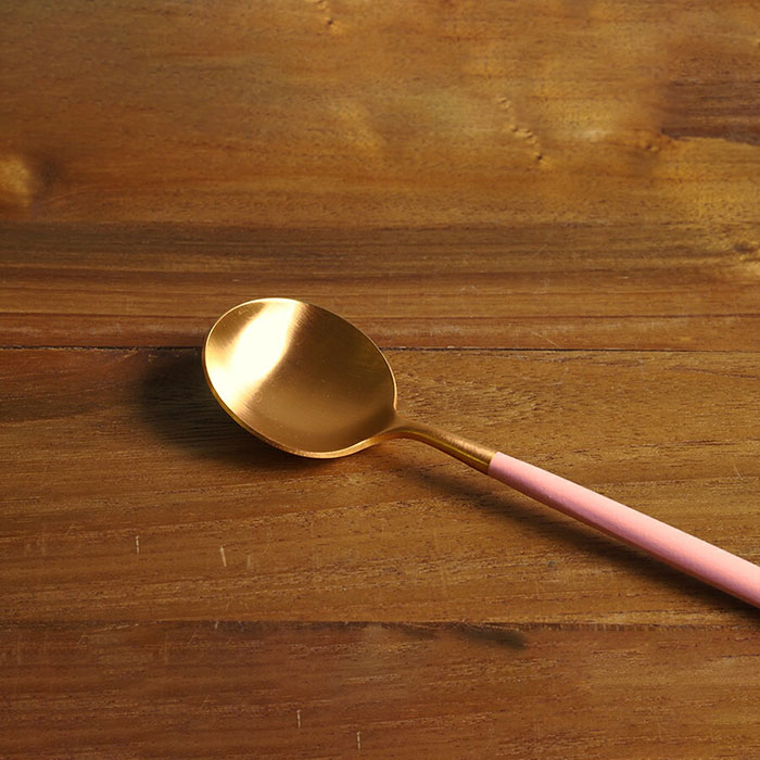 正規品】クチポール ゴア・ピンク ゴールド デザートスプーン