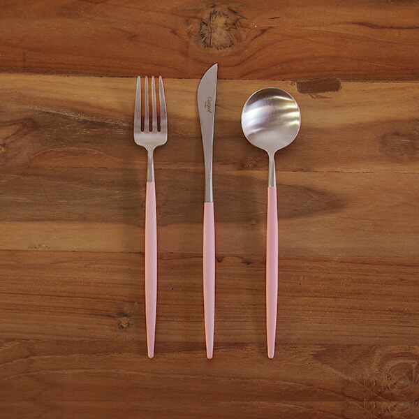 正規品】□クチポール ゴア・ピンク シルバー デザートセット 3PCS