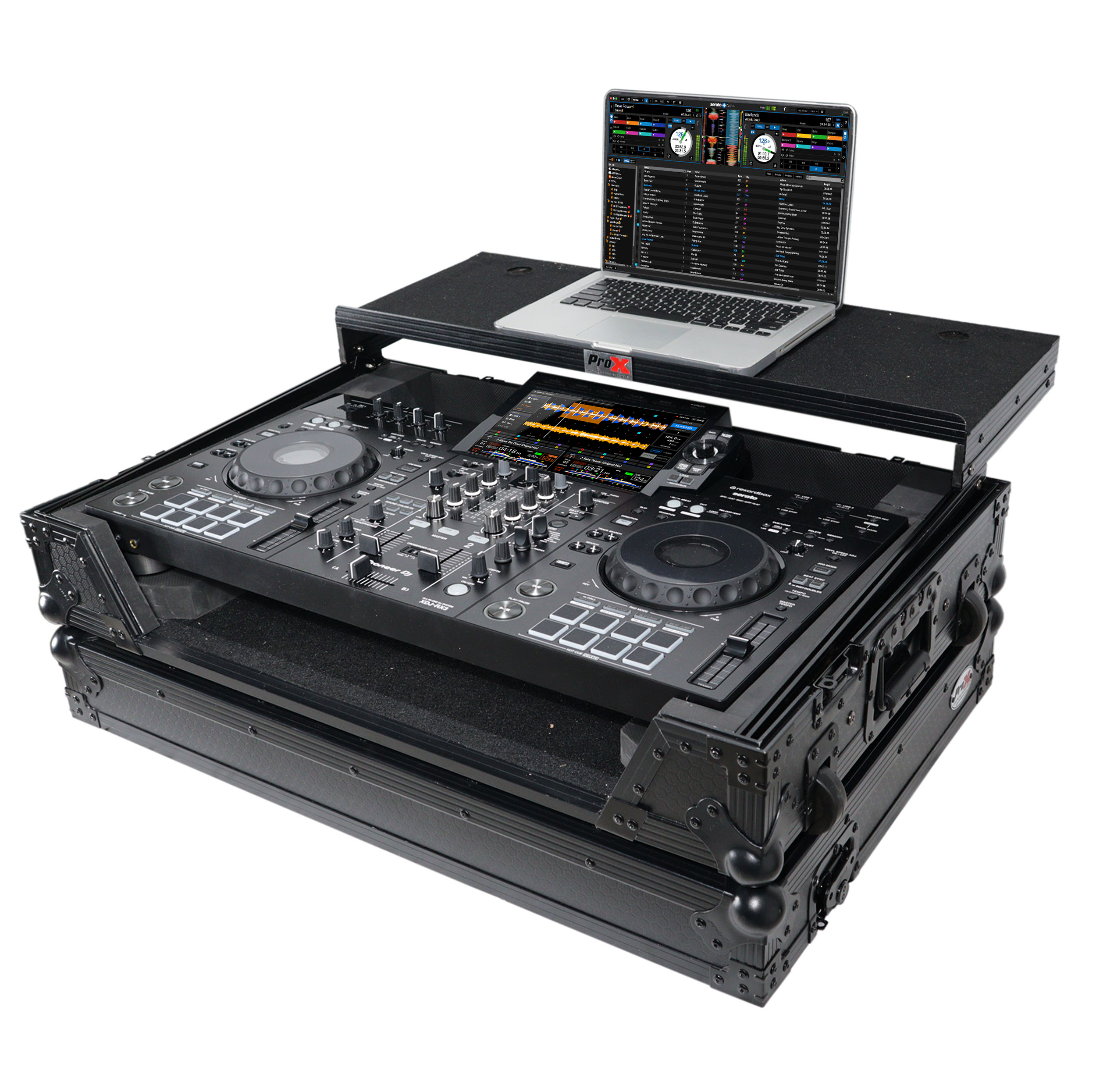 ProX Flight Case for Pioneer XDJ-RX3 RX2 Case w/ Sliding Laptop