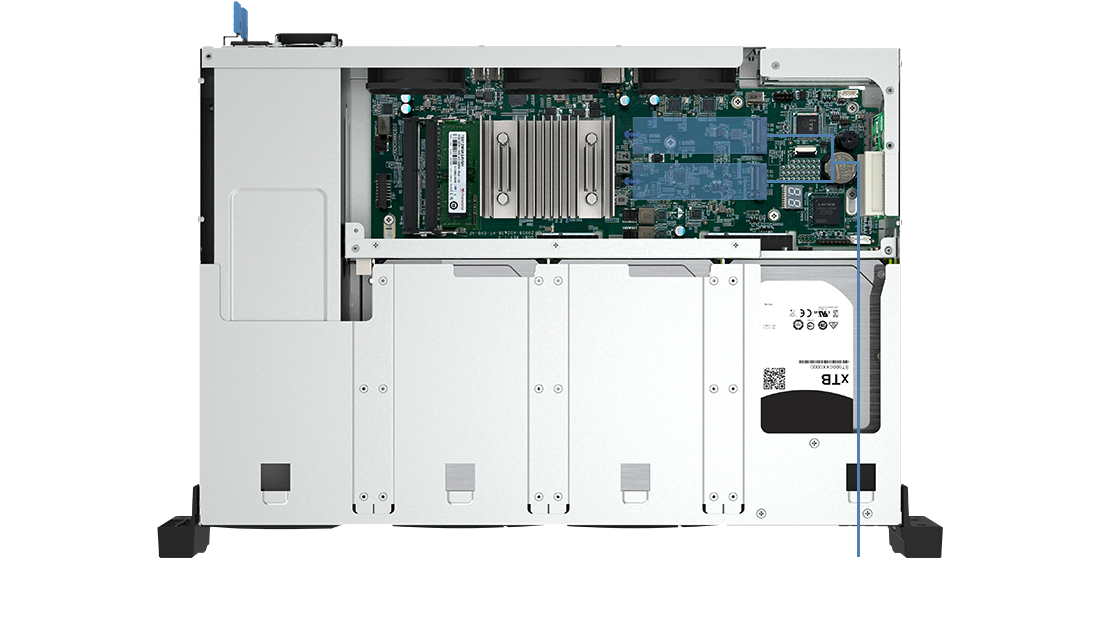 TS-855eU-RP | 2U short-depth rackmount NAS with 8-core computing