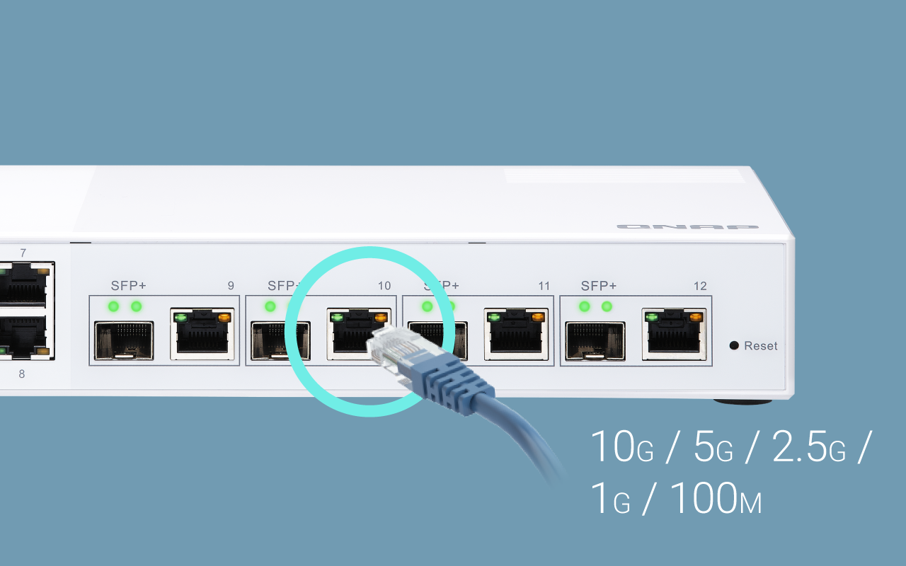 QSW-M408-4C | Entry-level 10GbE Layer 2 Web Managed Switch for SMB