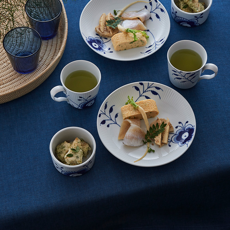 ブルーフルーテッド メガ オーブンウェア スフレ ペア|ロイヤル