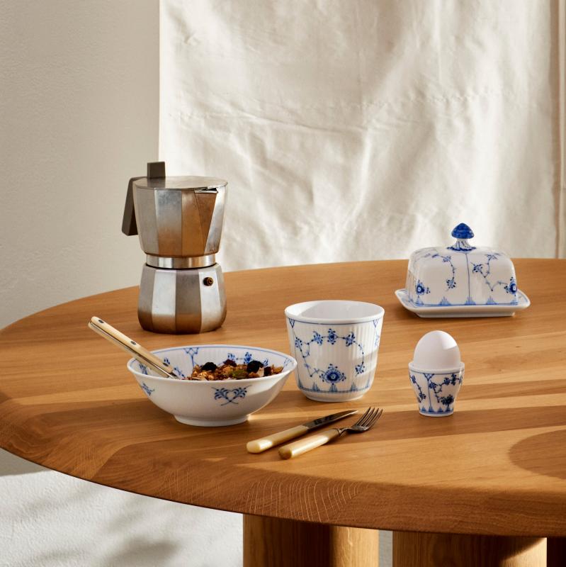 ブルーフルーテッド プレイン スタイルカップ 260ml|ロイヤル