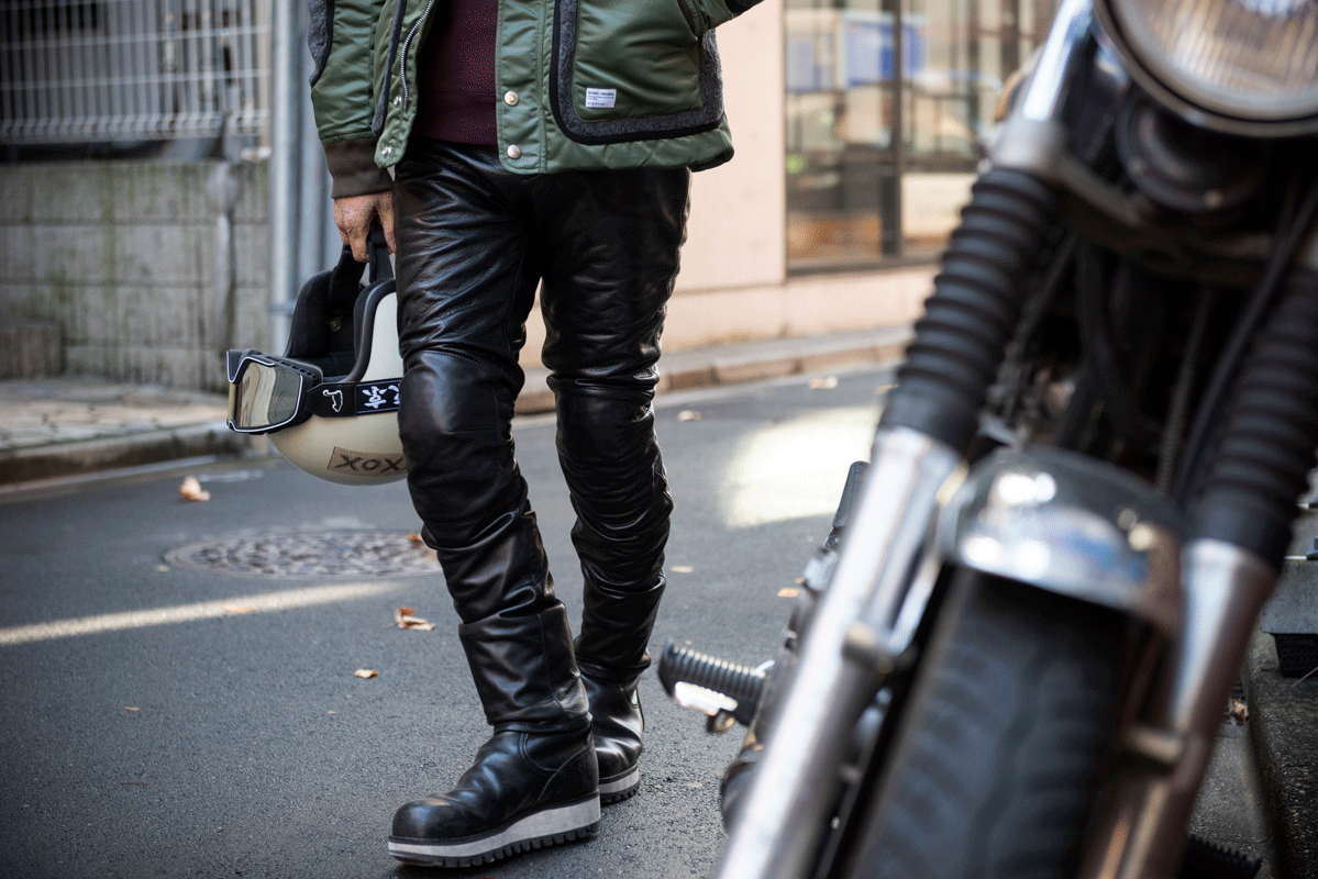 COWLEATHER PANTS FOR BIKERS | BOTTOMS | オンラインショッピング
