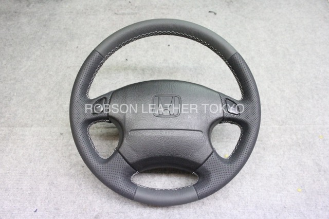 ホンダ ビートPP1 純正ステアリングの本革張り替え | 本革ステアリング