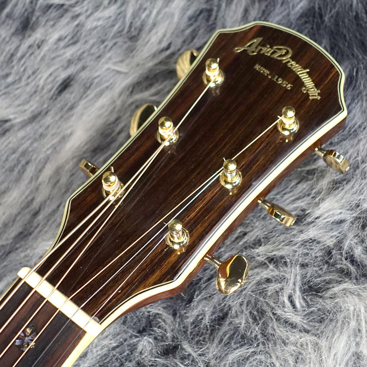【送料込】【美品】アリア　ドレッドノート　ARIA　トップ単板　低弦高　整備済 Aria Dreadnought】アリアドレッドノート『アコースティックギター』AD