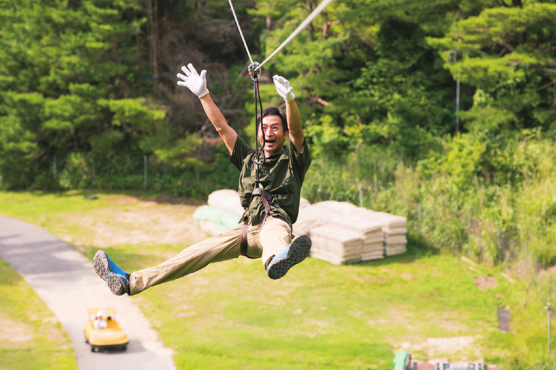 ①シンプルパーチ細め 2本 ②吊り橋ウルトラロング 2個 ③壁