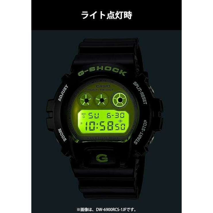 CASIO G-SHOCK CRAZY COLORS 2024 DIGITAL DIAL BLACK & LIME GREEN