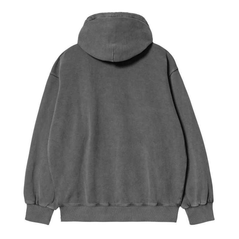 CARHARTT WIP HOODED VISTA SWEATSHIRT (Vulcan garment dyed) I029523