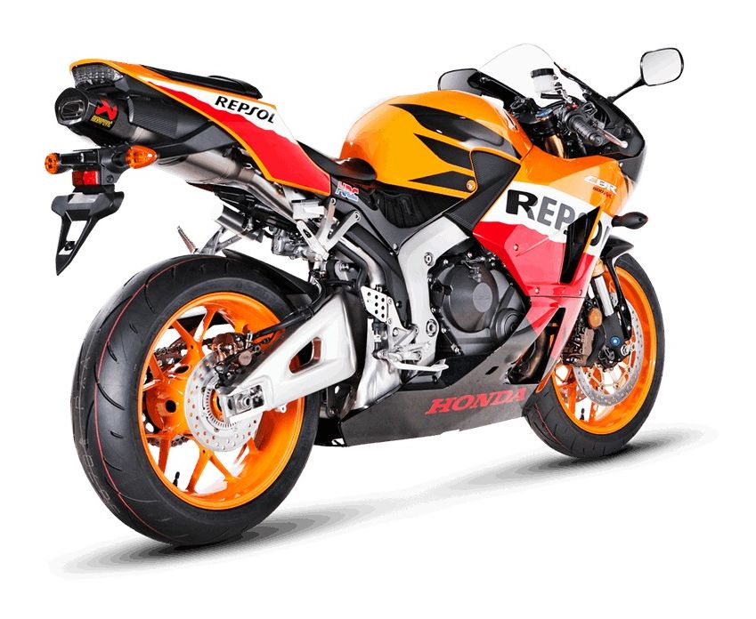 Akrapovic Slip-On Exhaust Honda CBR600RR 2013-2023 - RevZilla
