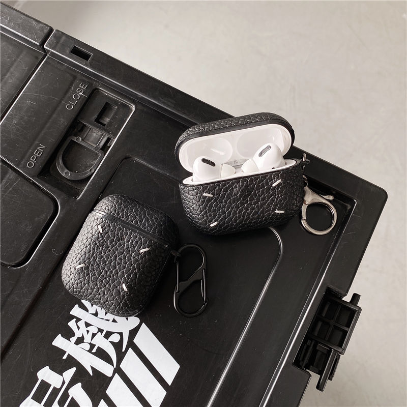 マルジェラ airpodsケース 革 黒 エアーポッツプロケース ブランド