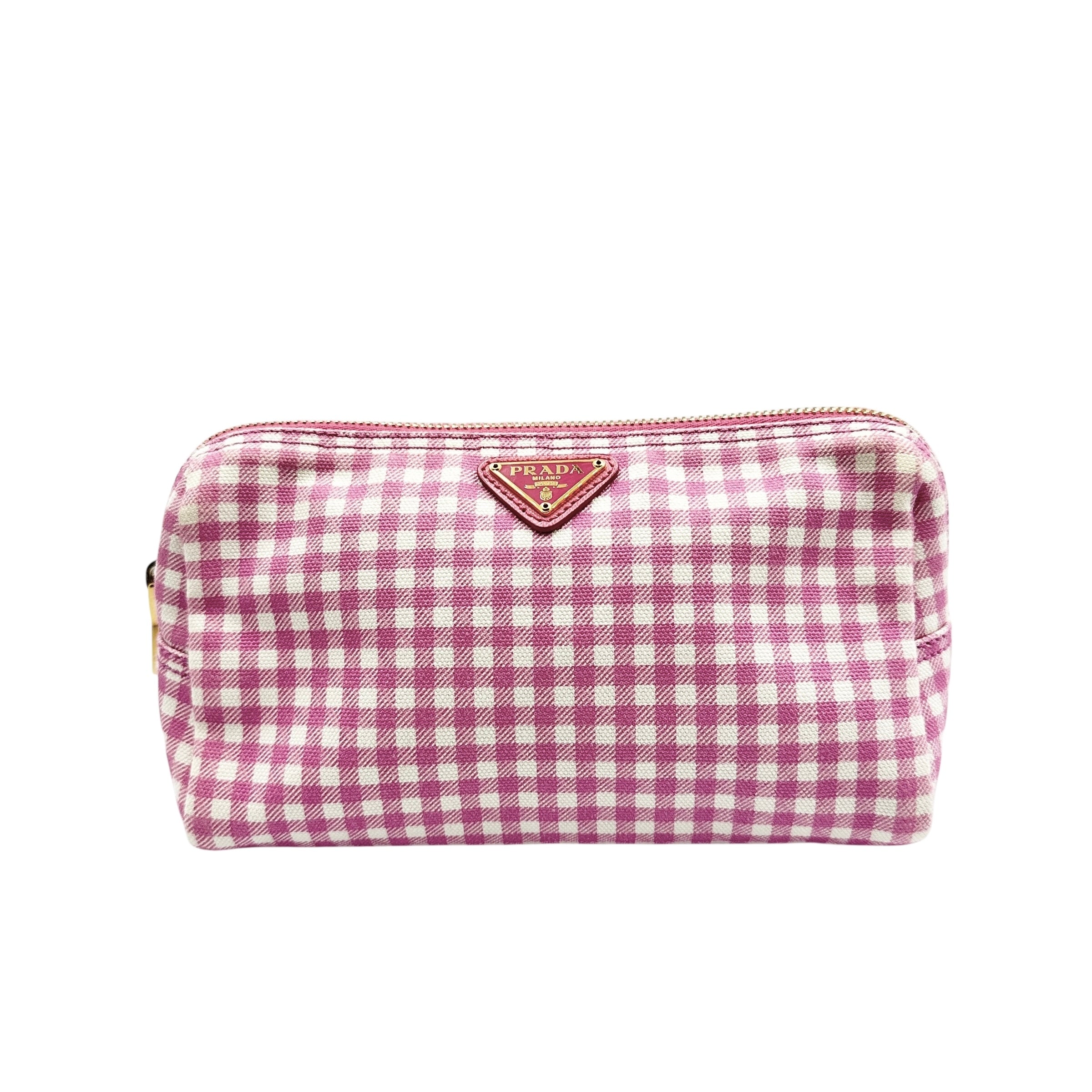 PRADA プラダ ポーチ ギンガムチェック