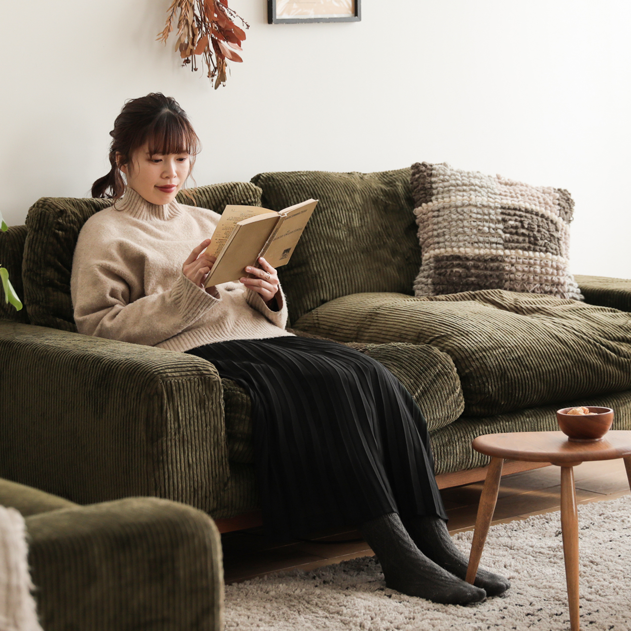 2人掛けソファー folk／BR ｜家具・インテリア通販 Re:CENO(リセノ)