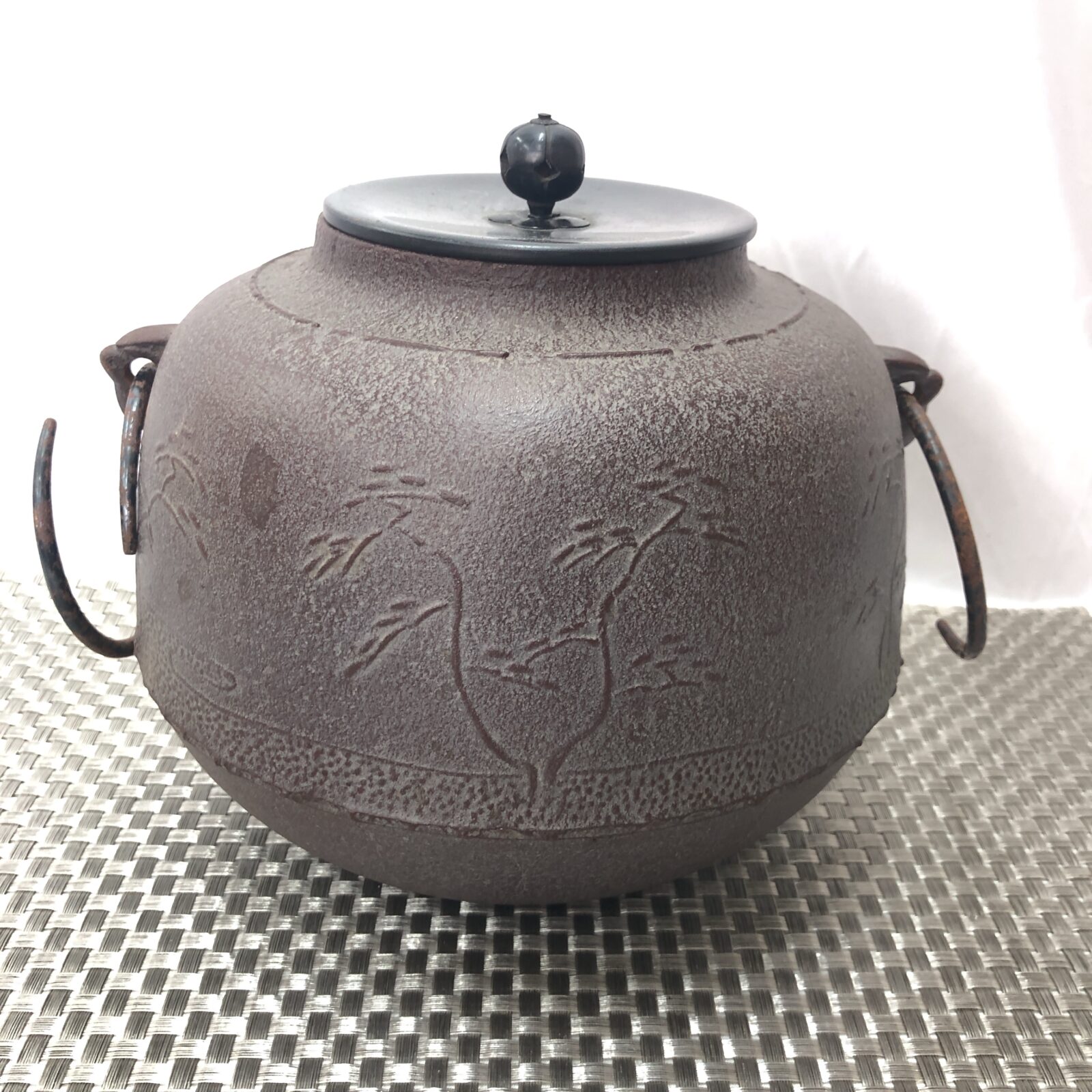 高橋敬典 茶道具 釜師 風炉釜 茶釜 人間国宝 高橋敬典造 真形釜 茶道具