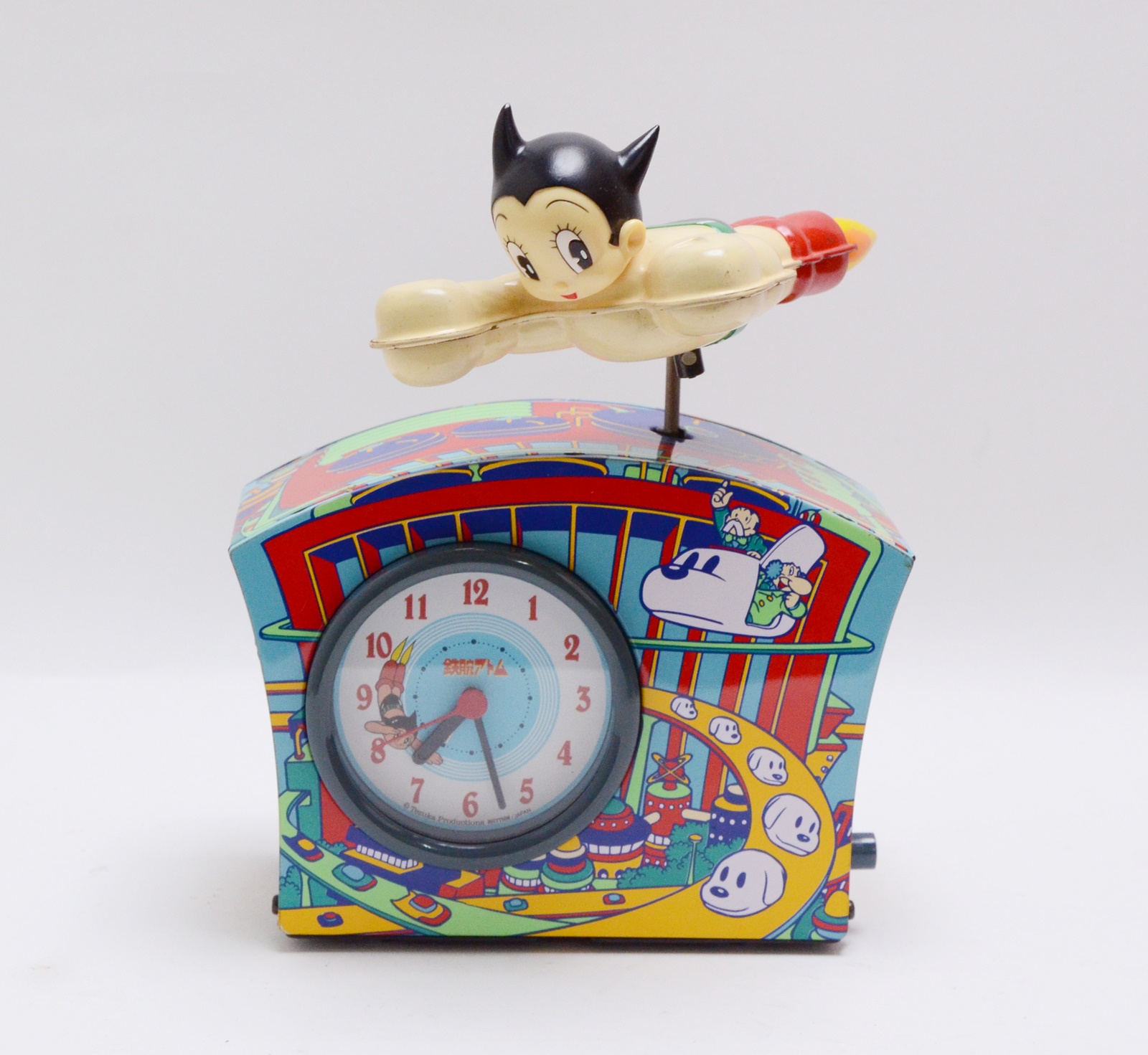 昭和レトロ 限定5000個品 鉄腕アトム ブリキ 目覚まし時計 オルゴール