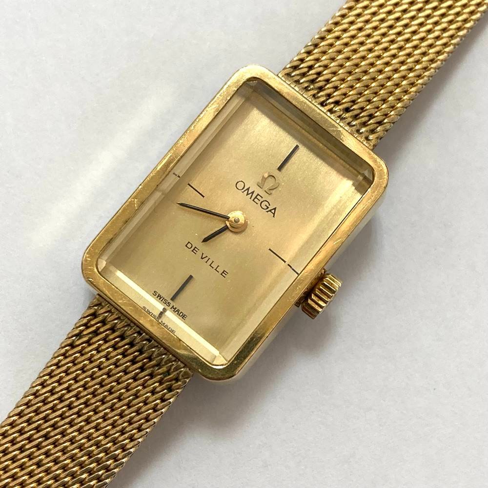 OMEGA オメガ DE VILLE デビル 手巻き 腕時計 ウォッチ スクエア