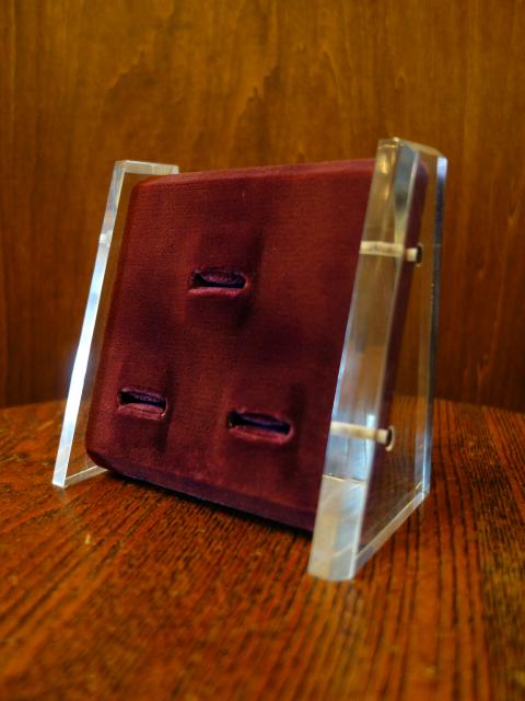 レトロアクリルリングホルダー リングディスプレイ什器 ジュエリー