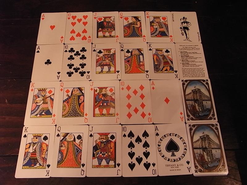 Tiffanyトランプ、ティファニートランプ、トランプカード、ビンテージ