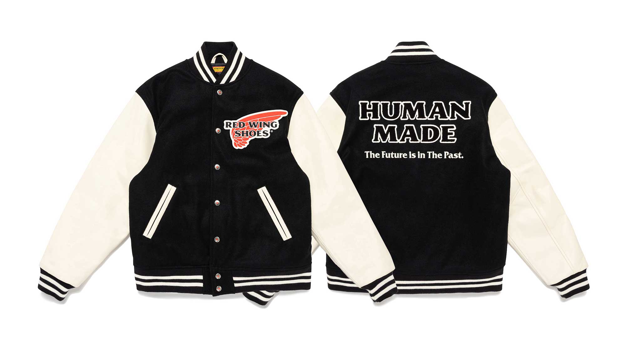 Shop the Red Wing X HUMAN MADE Varsity Jacket 97620 | Official Red