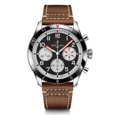 Breitling Classic AVI Chronograph 42 Mosquito Brown Leather Strap