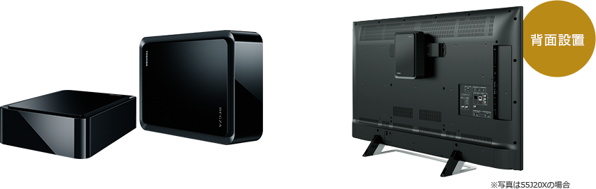 【prinの】REGZA　レグザ　58インチ　58Z20X ＋ 外付HDD ロジテック 外付け HDD テレビ録画 タイムシフトマシン対応 2TB レグザ