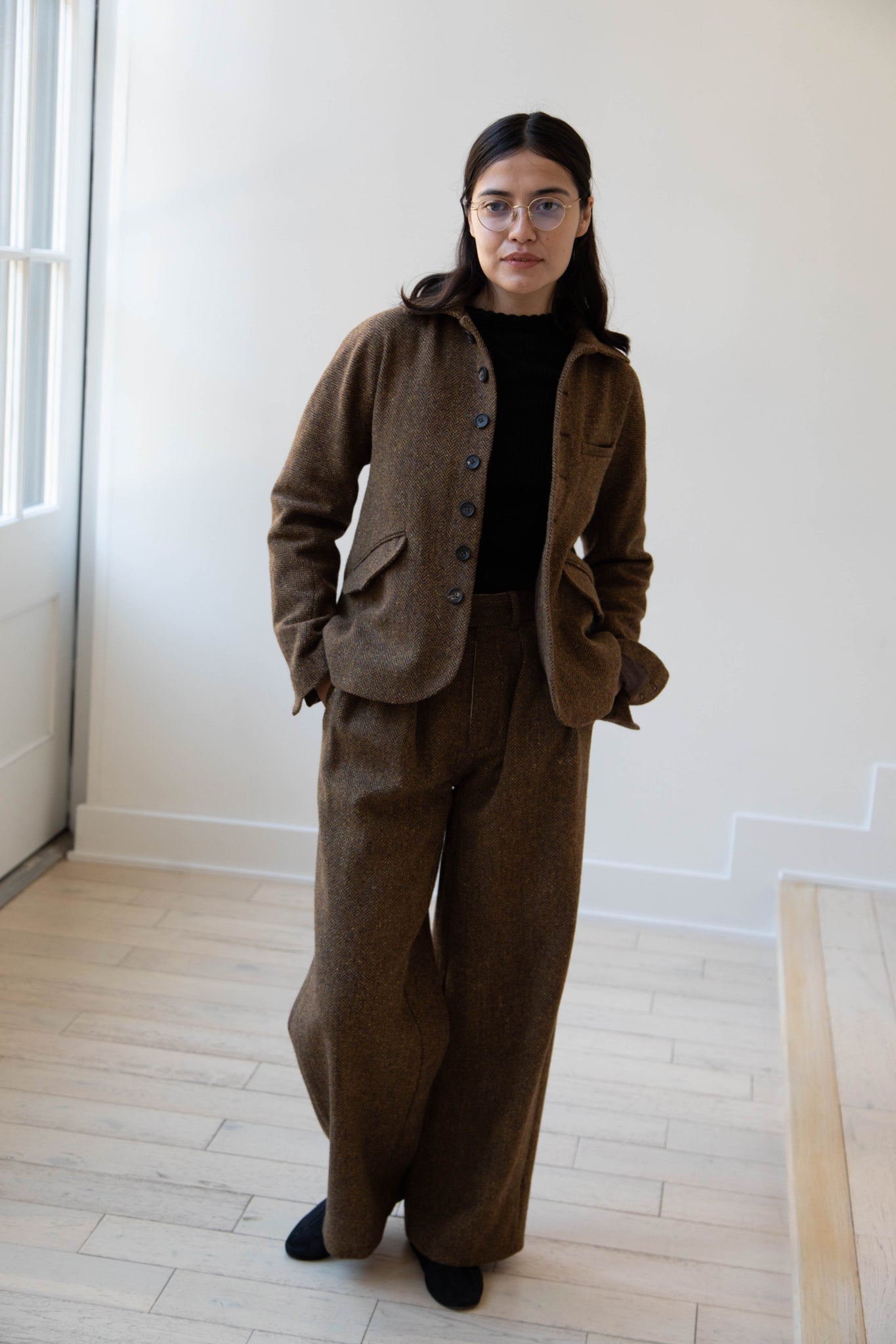 rennes — Seventyfive | Student Jacket in Herringbone Donegal