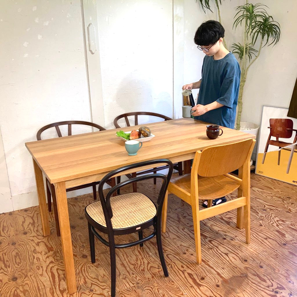 中古品無印良品 MUJI ダイニングテーブル 引出付 2021年 中古品無印