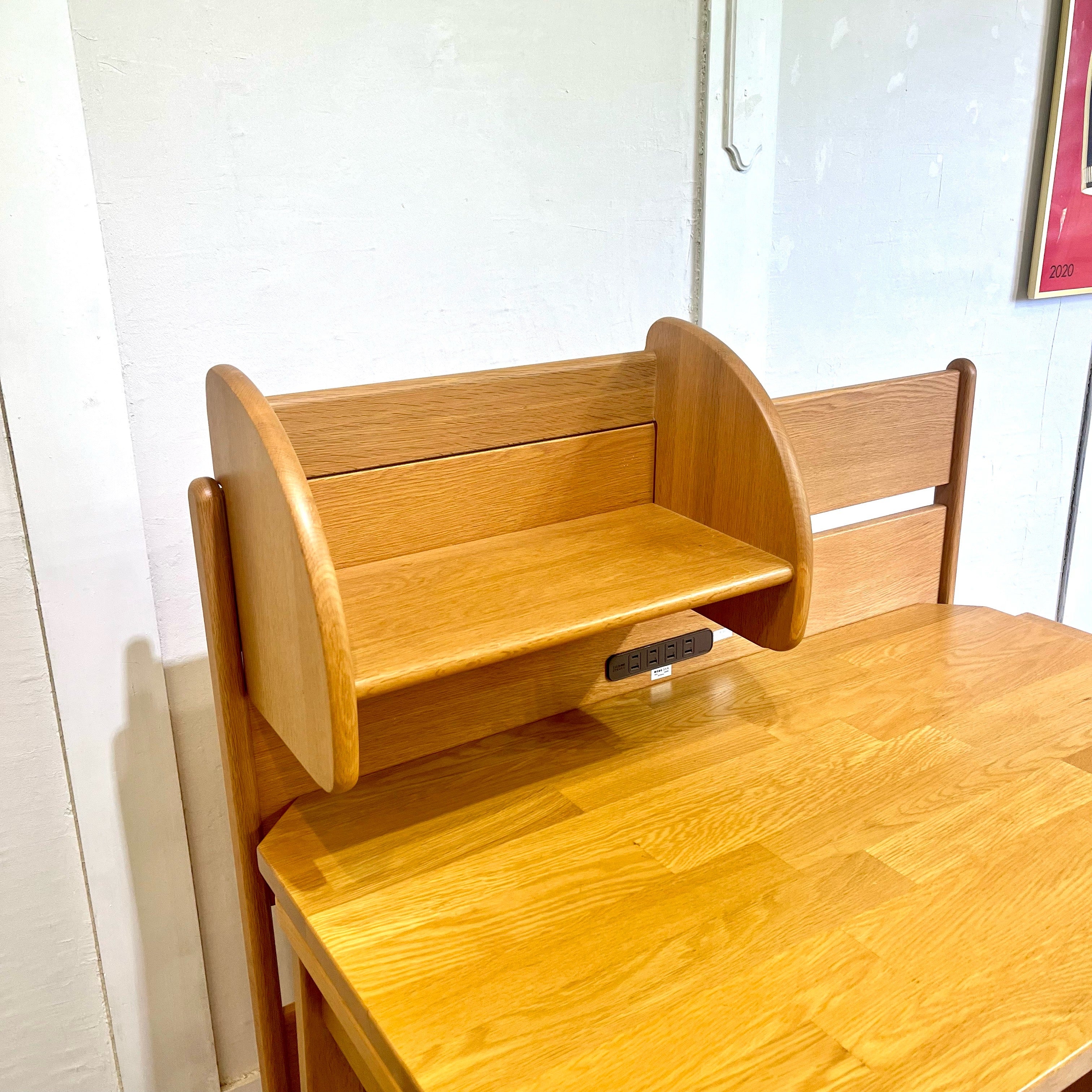 コスガ / KOSUGA 学習机 ナラ材 勉強机 デスク 小学生 組み換え ワゴン付き