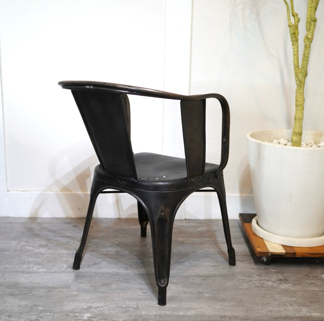 トリックス / TOLIX Aチェア アームチェア ブラック ヴィンテージ 中古