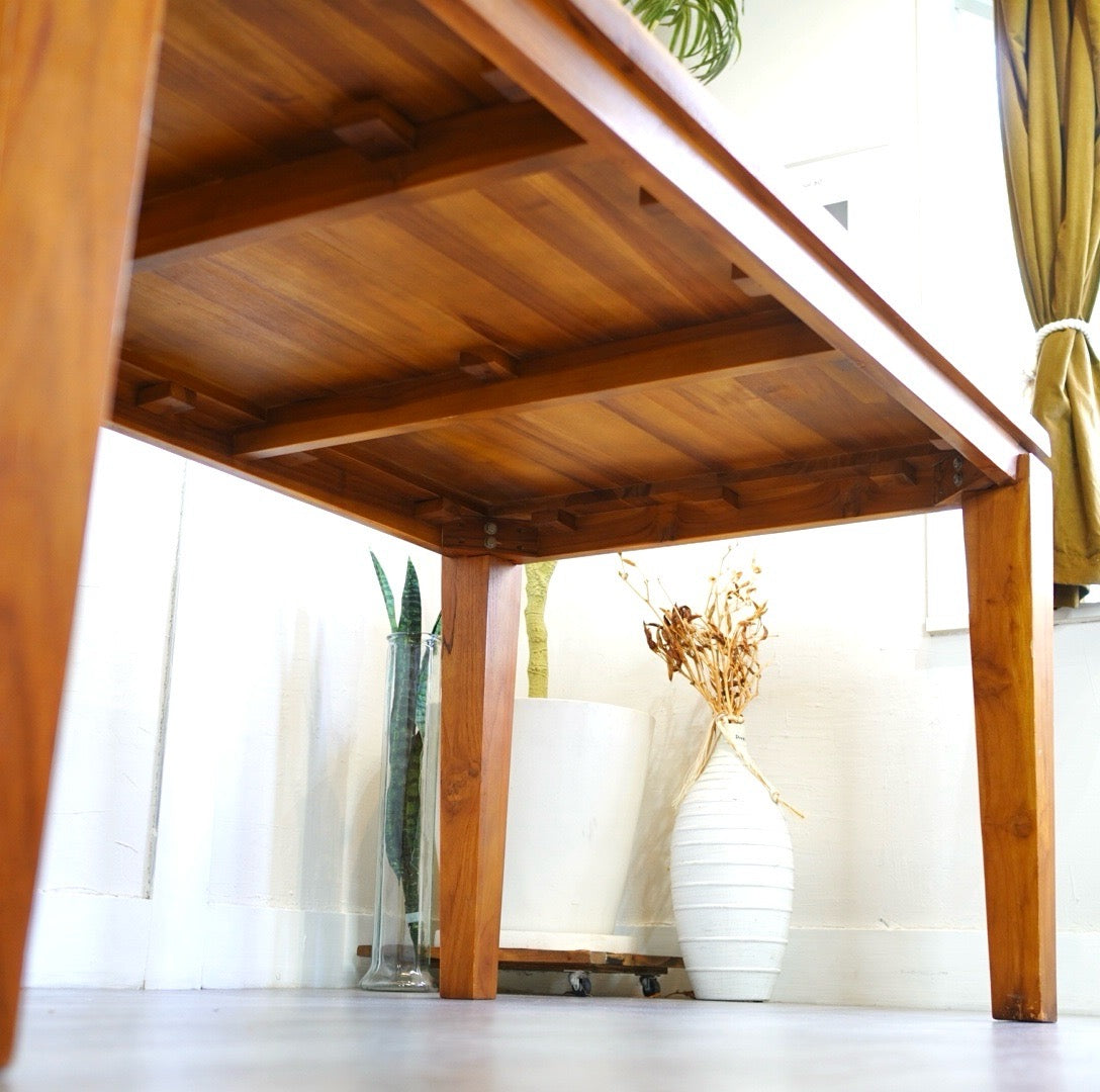 スキャンティーク / SCANTEAK ダイニングテーブル チーク 4人掛け 中古